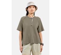 Odlo Cubic Merino T-Shirt für Damen - Wandern, Casual Comfort - grün, XL