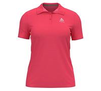Odlo Damen F-Dry Kurzarm Polo Shirt, Paradise pink, S