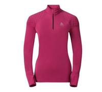 Odlo Damen Pullover Midlayer 1/2 zip MEDALIA, sangria, L, 370291
