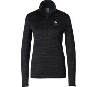 ODLO Damen Rolli Mid layer 1/2 zip STEAM black melange XS