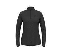 ODLO Damen Unterzieh Zipshirt Essentials Ceramiwarm schwarz | L