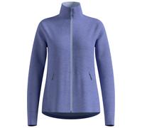Odlo The Essentials Grid Fleece Full-zip Multisport Mid Layer blue heron melange (21076) L