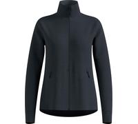 Odlo - Fleece mit Reißverschluss - Mid Layer Full Zip Essential Grid Fleece W Black Melange für Damen - Größe XS - schwarz schwarz XS