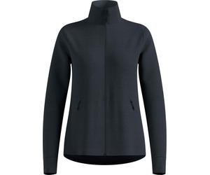 Odlo - Fleecejacke mit Reißverschluss - Damen / Frau Essential Grid Fleece - Mid Layer Full Zip Essential Grid Fleece W Black Melange für Damen schwarz XS