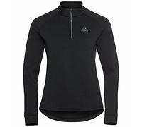 Odlo Fleecepullover Damen Berra I Midlayer mit Halbreißverschluss I Langarm Wandershirt Langarm Wandershirt mit 1/2 Reißverschluss I Damen