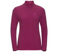 Odlo Fleecepullover für Damen Roy | Festival Fuchsia | Größe XS | Midlayer mit Halbreißverschluss | Langarm Wandershirt