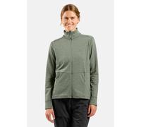 Odlo Grid Fleece Mid Layer Full-Zip für Damen - Wandern, Ski & Snow - grün, S