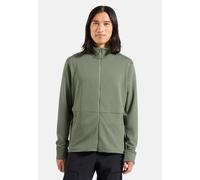 Odlo Grid Fleece Mid Layer Full-Zip für Herren, S, grün