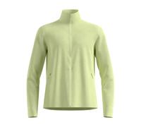 Odlo The Essentials Grid Fleece Full-zip Multisport Mid Layer shadow lime melange (40451) L
