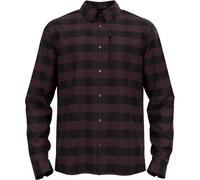 ODLO Herren Hemd Shirt l/s HALDEN CHECK (550992) L black - fudge
