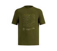 Odlo Herren Merino Tencel Hyper Map T-Shirt (Größe XXL, oliv)
