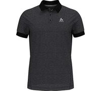Odlo Nikko Dry Kurzarm Poloshirt M Black / Odlo Steel Grey / Stripes (Herstellerartikelnummer: 550062-70004-M)