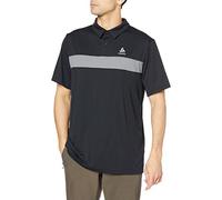 Odlo Herren Poloshirts Nikko, Schwarz/Odlo Steel Grey Ss, S, 550232-60061