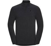 ODLO Herren Pullover Mid layer 1/2 zip ROY (542332) M shale grey - black stripes