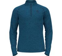 ODLO Herren Rolli Midlayer 1/2 zip SESVENNA blue wing teal melange M