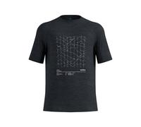 Odlo Herren Merino Tencel Hyper Map T-Shirt (Größe XL, schwarz)