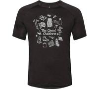 ODLO Herren Trainingsshirt "Concord" (550512) XXL black - great outdoors print S