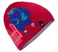 Odlo Kinder Mütze Hat KIDS MID GAGE REVERSIBLE, cerise - grey melange - stripes, -, 777569