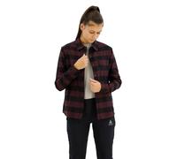 Odlo The Essentials Checked Flannel Long Sleeve black - fudge (60309) M