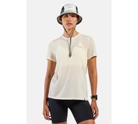 Odlo Merino 160 Postcards T-Shirt für Damen - Wandern, Casual Comfort - beige, M