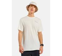 Odlo Merino 160 Postcards T-Shirt für Herren - Wandern, Casual Comfort - beige, XL
