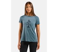 Odlo Merino Tencel 130 Heritage T-Shirt für Damen, XS, blau