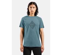 Odlo Merino Tencel 130 Peaks T-Shirt für Herren, S, blau