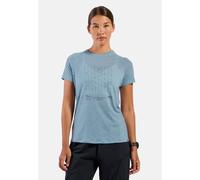 Odlo Damen Merino Tencel Hyper Map T-Shirt (Größe M, blau)