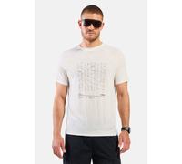 Odlo Merino Tencel Hyper Map T-Shirt für Herren - Wandern, Casual Comfort - beige, S