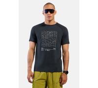 Odlo Merino Tencel Hyper Map Kurzarm-t-shirt S Black Melange