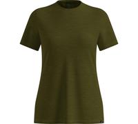 Odlo Damen Merino Tencel Plain T-Shirt (Größe M, oliv)