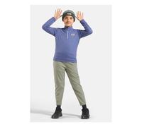 Odlo The Essentials Kids' Grid Fleece Half-zip Multisport Mid Layer blue heron melange (21076) 116