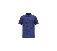 Odlo The Essentials Short-sleeve Print Hiking Shirt skipper blue (21119) M
