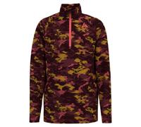 Odlo The Sesvenna Graphic Kids mid Layer Half Zip., deep Claret, 128