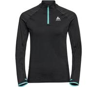 Odlo W MID LAYER 1/2 ZIP AXALP CERAMIWARM Damen Sportsweatshirt, schwarz, größe L