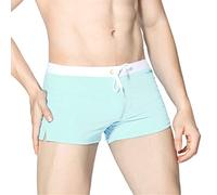 ODOKEI Badeshorts Herren Badehose Männer Kurz Enge Schwimmhose Schwimmshorts Boardshorts Schnelltrocknend Bademode Badehosen Badepants Swim Shorts Herren Strand Shorts Strandhose Badeslip Blau XL