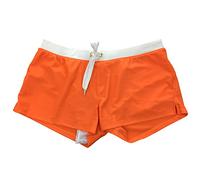 ODOKEI Badeshorts Herren Badehose Männer Kurz Enge Schwimmhose Schwimmshorts Boardshorts Schnelltrocknend Bademode Badehosen Badepants Swim Shorts Herren Strand Shorts Strandhose Badeslip Orange XL