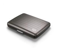 ÖGON -DESIGNS- Aluminium Geldbörse, Große Kapazität mit Metallverschluss, RFID Schutz vor Betrug und Entmagnetisierung, Modell Smart Case Oslo Large