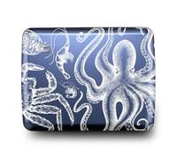 ÖGON -DESIGNS- Aluminium Geldbörse, Große Kapazität mit Metallverschluss, RFID Schutz vor Betrug und Entmagnetisierung, Modell Smart Case Oslo Large (Gravur Abyss)