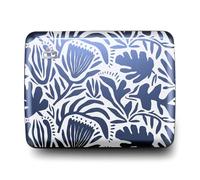 ÖGON -DESIGNS- Aluminium Geldbörse, Große Kapazität mit Metallverschluss, RFID Schutz vor Betrug und Entmagnetisierung, Modell Smart Case Oslo Large (Gravur Matisse)