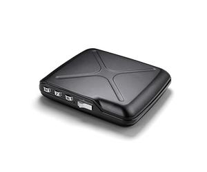 ÖGON -DESIGNS- Aluminium geldbörse mit zahlenschloss, der Taschen Safe, RFID Schutz gegen betrug und entmagnetisierung, sicherer kartenhalter, Modell Code Wallet