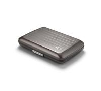 ÖGON -DESIGNS- Aluminium Kartenetui mit Metallverschluss, RFID-Schutz vor Betrug und Entmagnetisierung, Kompakte Geldbörse, Modell Smart Case Oslo