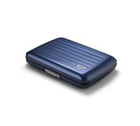 ÖGON Smart Wallets - Stockholm V2 - Wasserdichtes Stahlschloss - Eloxiertes Aluminium (Marineblau)