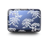 ÖGON -DESIGNS- Kartenetui aus Aluminium mit Metallverschluss, RFID-Schutz gegen Betrug und Entmagnetisierung, kompakte Brieftasche, Modell Smart Case Stockholm