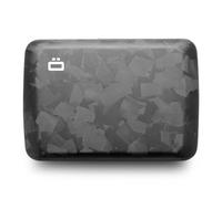 ÖGON -DESIGNS- Kartenetui aus geschmiedeter Kohlefaser mit Metallverschluss, RFID-Schutz, kompaktes Portemonnaie, Modell Smart Case Oslo