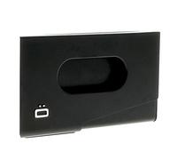 Ögon Smart Wallets Visitenkartenetui aus Aluminium One Touch - Kapazität 15 Karten - Schwarz