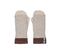 ÖJBRO VANTFABRIK 1 Paar Fäustlinge Gr. M (7-9) Wolle Strick-Handschuhe 4-lagige Merinowolle Winter-Handschuhe aus Schweden, Fausthandschuh Damen & Herren, extra warm & weich - Skaftö Snö