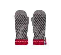ÖJBRO VANTFABRIK 1 Paar Fäustlinge Gr. S (6) Wolle Strick-Handschuhe 4-lagige Merinowolle Winter-Handschuhe aus Schweden, Fausthandschuh Damen & Herren, extra warm & weich - Skaftö Grå