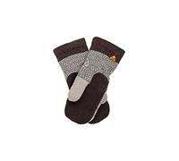 ÖJBRO VANTFABRIK 1 Paar Fäustlinge mit Ledereinsatz S (6) Wolle Strick-Handschuhe 4-lagige Merinowolle Wildleder Winter-Handschuhe aus Schweden, Damen & Herren, extra warm & weich - Skaftö Snö