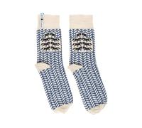 ÖJBRO VANTFABRIK 1 Paar Wollsocken Gr. M wadenhoch aus Merinowolle - Stricksocken knöchelhoch Damen & Herren - Kuschel-Socken warm, weich & bequem, Winter Outdoor, gestrickt in Schweden - Gotland Kalk